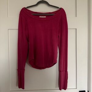 We The Free Red Stuck On You Fitted Top